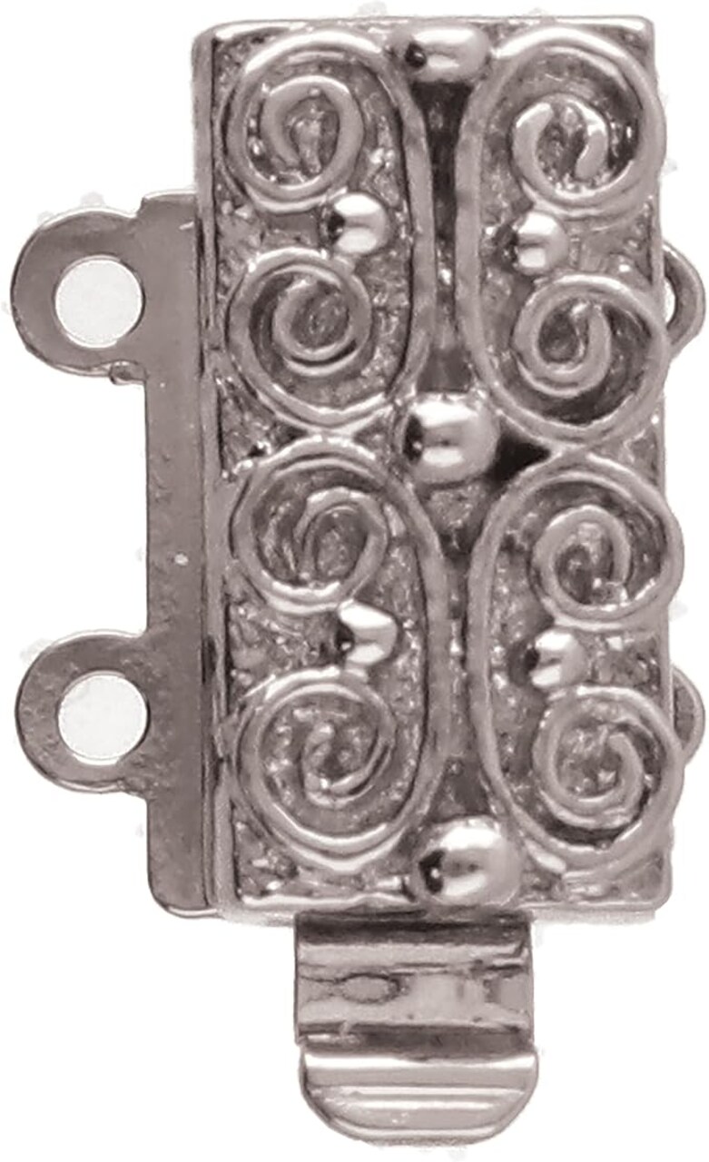 The Beadsmith Push Pull Slide Clasp – Elegant Elements – Strand Designs – Component to Finish or Connect Bracelets, Necklaces and DIY Handmade Jewelry